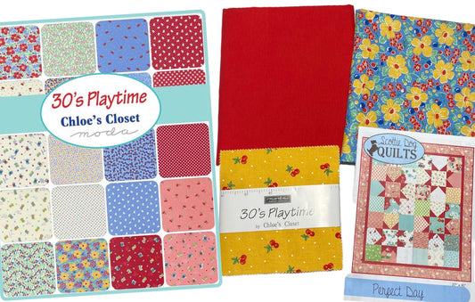 Moda Chloe’s Closet 30’s Playtime Quilt Kit