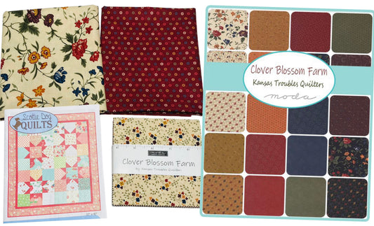 Moda Kansas Troubles Clover Blossom Farm Quilt Kit