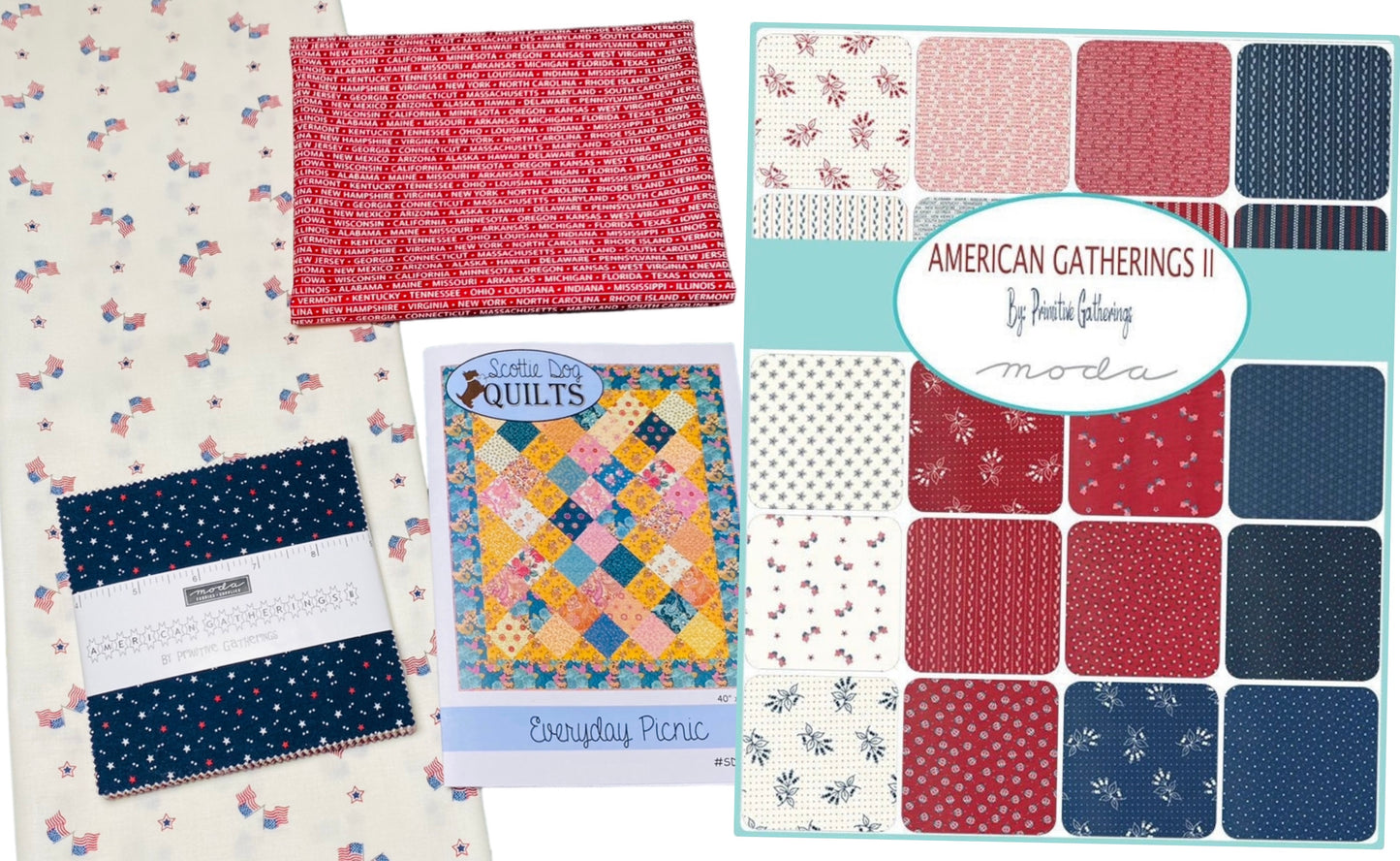 Moda American Gatherings II Quilt Kit
