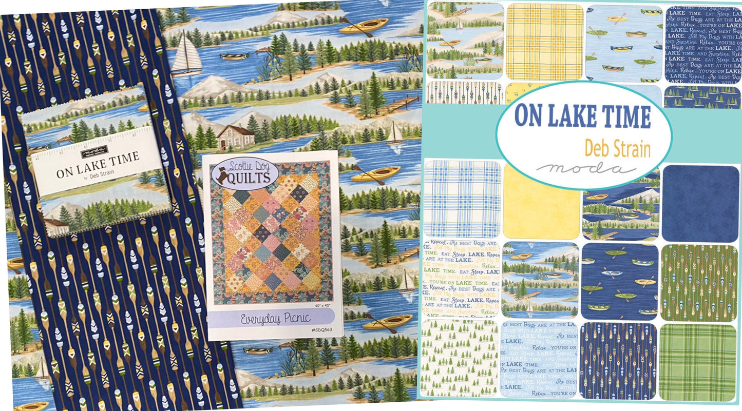 Moda On Lake Time Quilt Kit