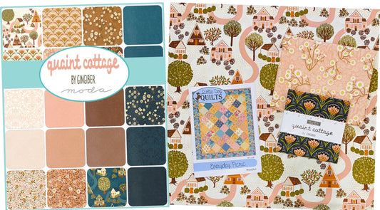 Moda Gingiber Quaint Cottage Quilt Kit