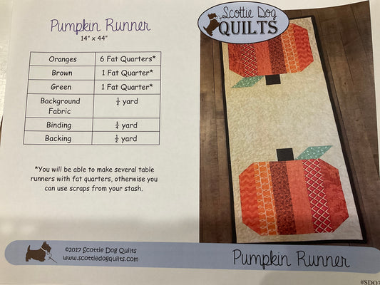 Pumpkin Runner Table Runner Pattern