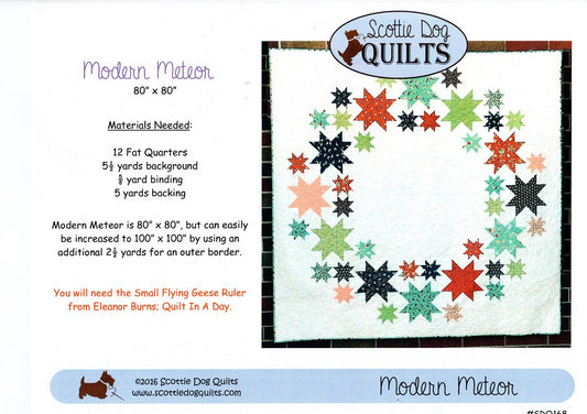 Modern Meteor Quilt Pattern
